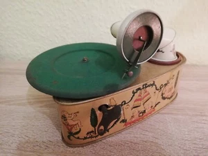 Bingola1, Mechanisches Blech Kindergrammophon um 1930 mit Platten - Bild 1 von 7