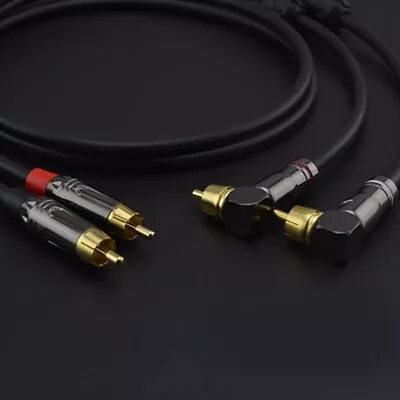 Male to 2 Male RCA Audio Stereo Subwoofer Cable Hi-Fi Primeda Audiophile - Image 1 of 3