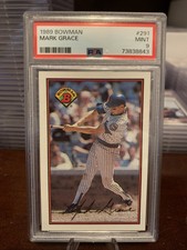 1989 Bowman Mark Grace PSA 9