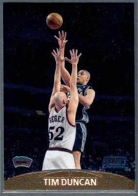 1999-00 Stadium Club Chrome Tim Duncan #36 Spurs - Image 1 of 2