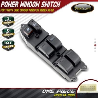 Master Power Window Switch for Toyota Camry SXV20 Echo Hilux 167 Prado 95 Series - image 1 of 4