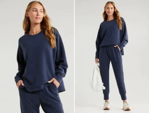 Zella Ultrasoft Modal/Polyester Scuba Tunic Navy  Size M - Picture 1 of 7