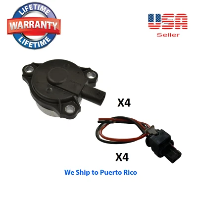 Pacote com 4 ímãs ajustadores de eixo de comando de temporização do motor e 4 conectores compatíveis com Mercedes - Imagem 1 de 3