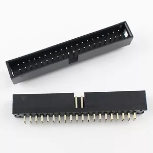 5Pcs 2.54mm 2x20 Pin 40 Pin Straight Male Shrouded Box Header PCB IDC Connector - Picture 1 of 6
