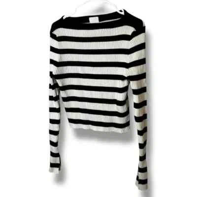 Suéter corto a rayas talla XL de H&M Foto 1 de 3