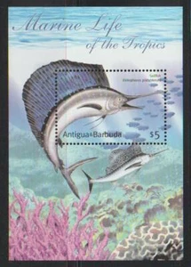 ANTIGUA & BARBUDA 2001 STAMPS MARINE LIFE OF TROPICS SAILFISH SS MNH - ANT819 - Picture 1 of 1