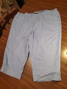 Allison Daley knöchellange Hose Übergröße 18 W hellblau zum Überziehen elastischer Bund - Bild 1 von 12