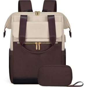 with Storage Bag Backpack 16 Pockets Shoulder Bag Computer Bag for Women - Afbeelding 1 van 11