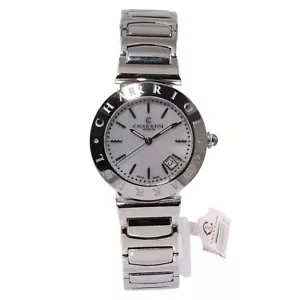 Charriol Alexandre Steel Mother Of Pearl Quartz Ladies Watch AMS.920.002 - Picture 1 of 5