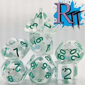 7 Stck./Set Katze Kätzchen Polyeder Würfel DND RPG MTG Rollenspiel Tischplatte D20 - Bild 1 von 8