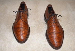 SPLENDIDO OXFORD COLE HAAN "COCCODRILLO ORIGINALE" MADE IN ITALIA 8,5 D $1795 - Foto 1 di 7