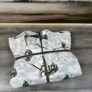 Pottery Barn Teen Harry Potter Hogwarts Christmas Organic Flannel Pajamas Small - Picture 1 of 9