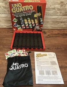 UNO Quatro Game with Colored Tiles & Plastic Game Grid for Adult, Family - Picture 1 of 2