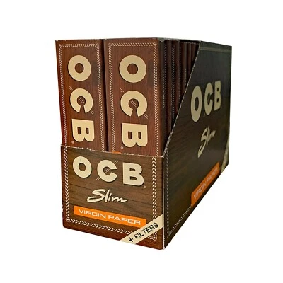 OCB Virgin King Size Slim Rolling Papers + Perforated Roach Filter Tips - Image 1 of 4