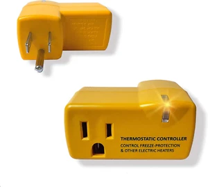 2 PCS Freeze Thermostatically Controlled Outlet,Automatically Turn On Below 38 ° - Picture 1 of 11