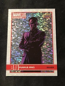 LILA MAN 2021-22 Oberdeck Marvel jährlich silber funkeln parallel #67 - Bild 1 von 2
