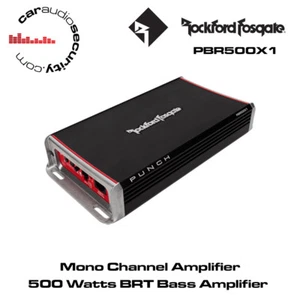 Amplificador de graves mono amplificador Rockford Fosgate Punch PBR500X1 - 500 vatios BRT - Imagen 1 de 1