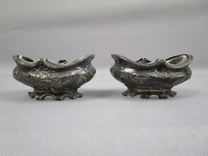 Emile Puiforcat - 2 Salieren - 950er Silber / Minerva - orig. Glaseinsätze - Bild 1 von 18