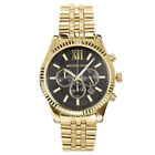 Michael Kors MK8286 Lexington Mens’ Gold Stainless Steel Chrono Watch + Gift Bag