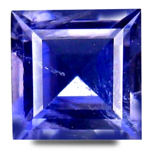 0.69 ct AAA Eye-catching Princess Shape (5 x 5 mm) Bluish Violet Iolite Gemstone - Picture 1 of 1