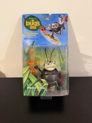 Disney Pixar A Bugs Life. NEW IN BOX "Francis & Slim" vintage 1998 Figure Toy - Image 1 of 4