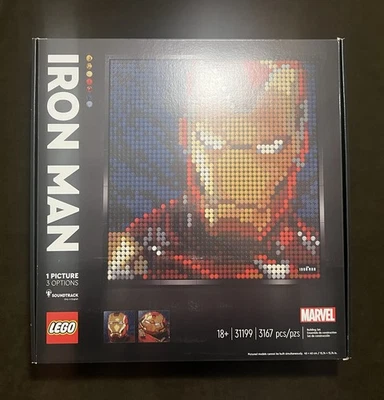 LEGO Art Marvel Studios Iron Man 31199 Retired NEW - Image 1 of 4