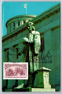 #2628c Columbians $2 Columbus in Chains Maxi Card w/Pictorial Cancel - Image 1 of 2