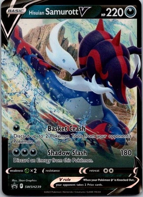 Hisuian Samurott V SWSH239 SWSH: Sword & Shield Promo Cards holo Promo NM - Image 1 of 2