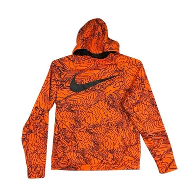 Nike Dri-fit Naranja Y Negro Pullover Sudadera con Capucha Atlética Juvenil Talla XLarge Foto 1 de 4