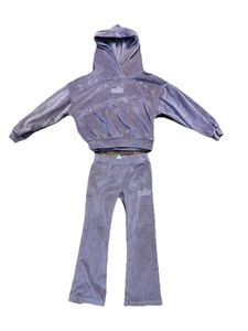 Girls 6 Nike Sweat Suit - Velour - Pink/Purple - Picture 1 of 9