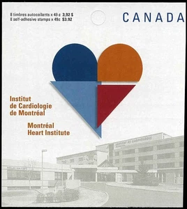 Canada Stamps Booklet of 8, Montreal Heart Institute, #2056A, BK296 MNH - Picture 1 of 2