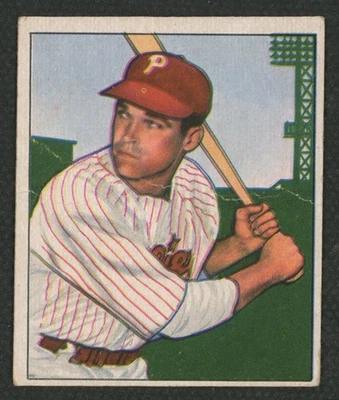 1950 年 Bowman #119 Dick Sisler ^^ 费城费城人队 ~ 状况极佳 — 第 1/3 张图片
