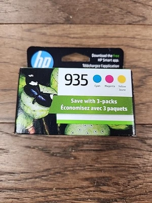Tinta HP 935 Color 3PK expirada - Officejet 6230 6830 6835 - NOVA - Exp. 01/2025 - Imagem 1 de 3