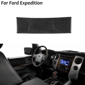 Consola de fibra de carbono real CD radión panel inferior moldura para Ford Expedition 2007-14 - Imagen 1 de 9