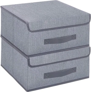 Foldable Storage Bins Cubes Boxes with Lid - Storage Box Cube Cubby Basket Cl... - Picture 1 of 7