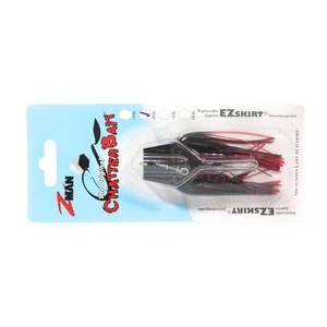 Zman Chatterbait 3/8 oz Naufrage Leurre Black Red (0990) - Picture 1 of 6