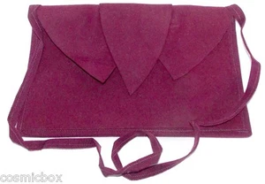 Sac à main de créateur MADE in FRANCE pochette feutre bordeaux uni femme NEUVE - Picture 1 of 1