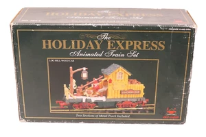 New Bright The Holiday Express Animated Train Car #387 "Log Mill Car" - Picture 1 of 11