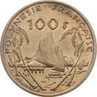 French Polynesia 100 Francs Coin | Marianne | Moorea Harbor | 1976 - 2005