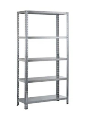 Scaffale in Metallo per Garage Kit Scaffalatura a 5 Ripiani Portata Max 400 Kg - Immagine 1 di 3