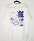 Vintage Bahamas Island T-Shirt Men's 2XL White Single Stitch Sail Boat 90s New