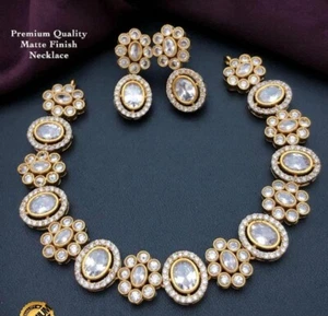 Premium Zirkonia Blumenmotiv String Choker Halskette Set - Bild 1 von 1