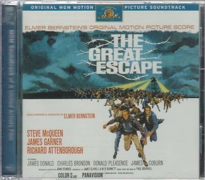 Great Escape Elmer Bernstein Ryko Original MGM Soundtrack Score CD Sealed NEW  - Image 1 of 2