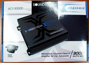 Soundstream AC1.3000D Mono Class D Car Subwoofer Amplifier 3000 WATTS 1 Ohm - Picture 1 of 9