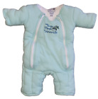 Baby Merlin's Magic Sleepsuit Small 3-6m Microfleece Light Blue Zip Front Sleep