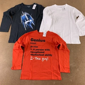 The Children's Place Boys Small (5/6) Multicolor Long Sleeve T-Shirts 3 Pack NWT - Picture 1 of 10