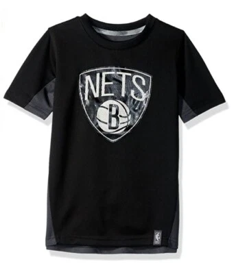 NBA Kids Boys "Assist Short Sleeve Shooter" Tee Brooklyn Nets -Black -Small (4) - Image 1 of 3