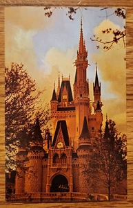 Castillo de Cenicienta Disney World Orlando FL Postal PC Años 70 Sin Usar Dexter Pres - Imagen 1 de 1