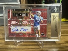 2023 Leaf Metal Production Proof Drake Maye Auto Autograph RC 1/1