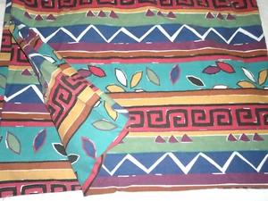 VINTAGE SPRINGMAID SOUTHWESTERN MULTI (1) KING/CALIFORNIA KING FLAT SHEET 106X96 - Picture 1 of 6